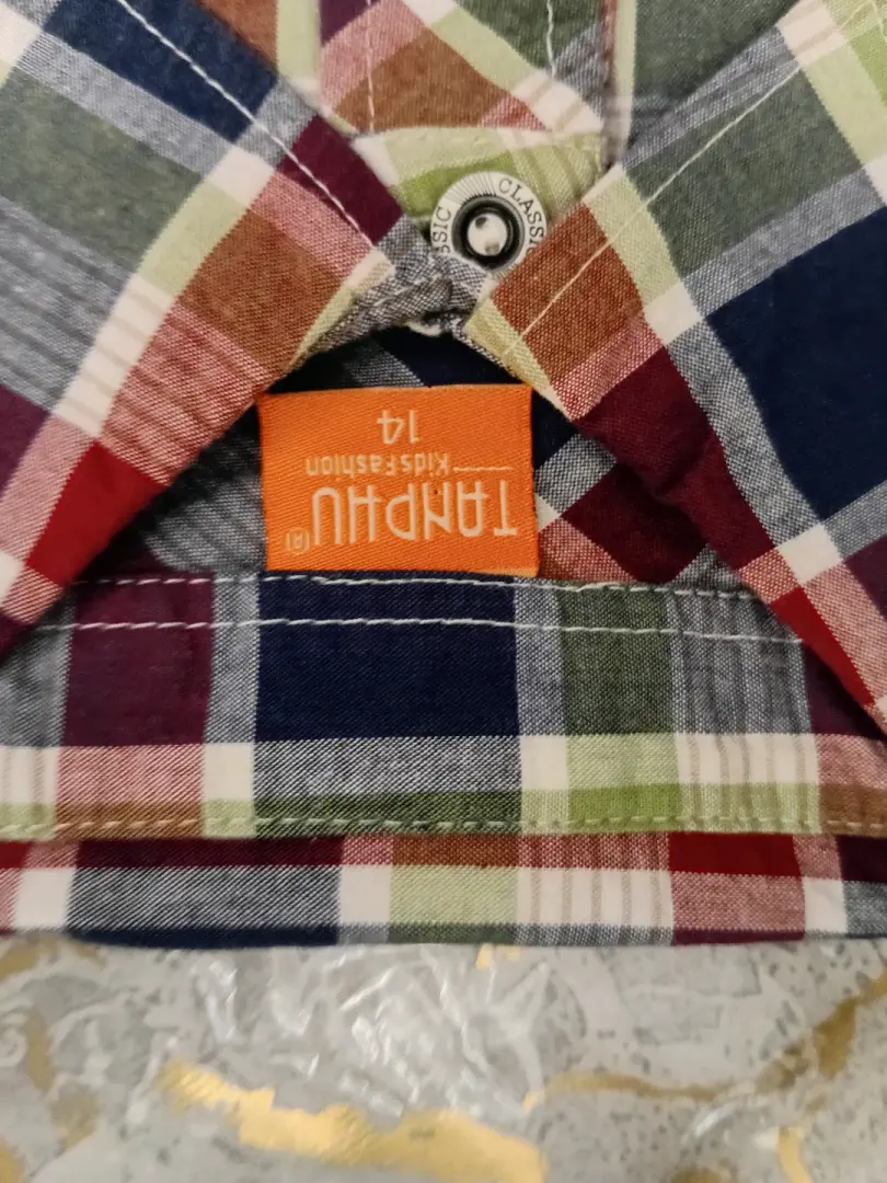 Brand New Kids' Plaid Button-Down Shirt thumbnail 3