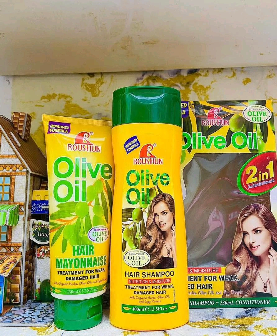 Rounshun Olive Oil Shampoo and Conditioner Set