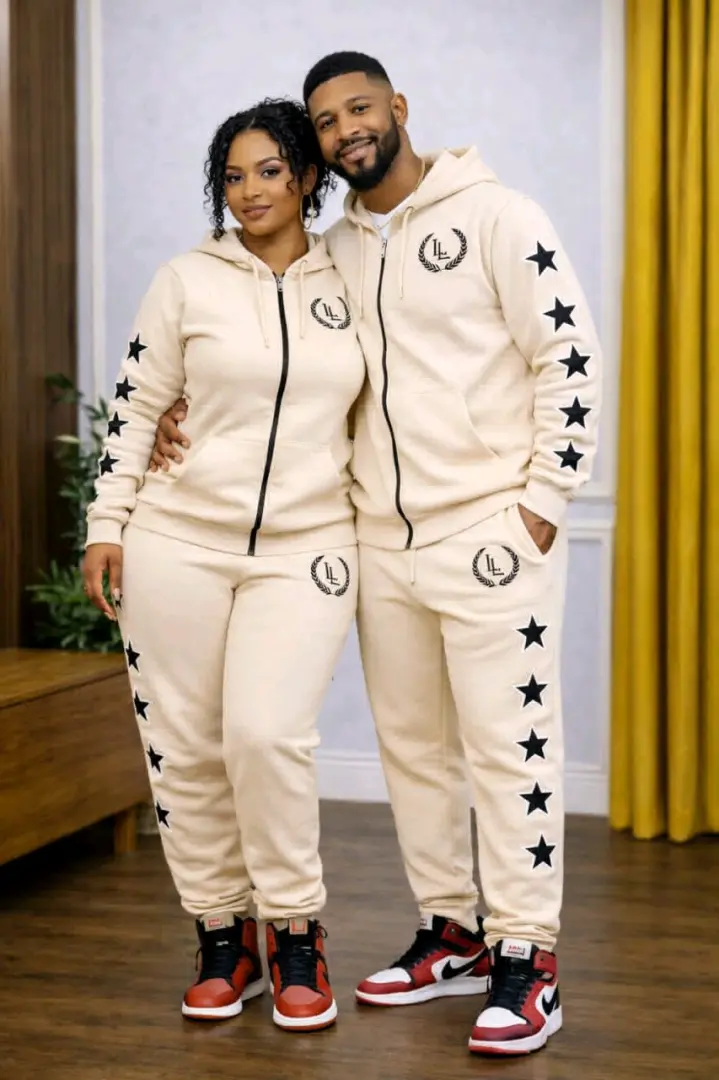 Unisex Tracksuit with Star Patterns