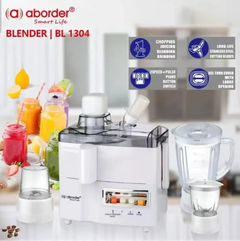 Aborder 4-in-1 Juicer, Blender & Grinder