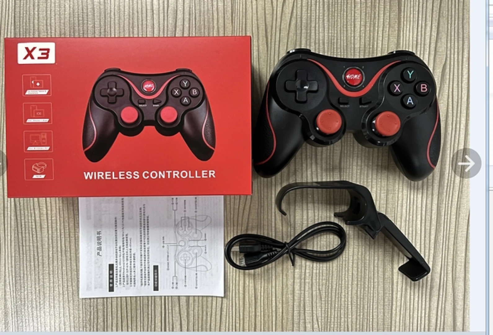 X3 Wireless Controller Gamepad for Phone, iPad, and PC