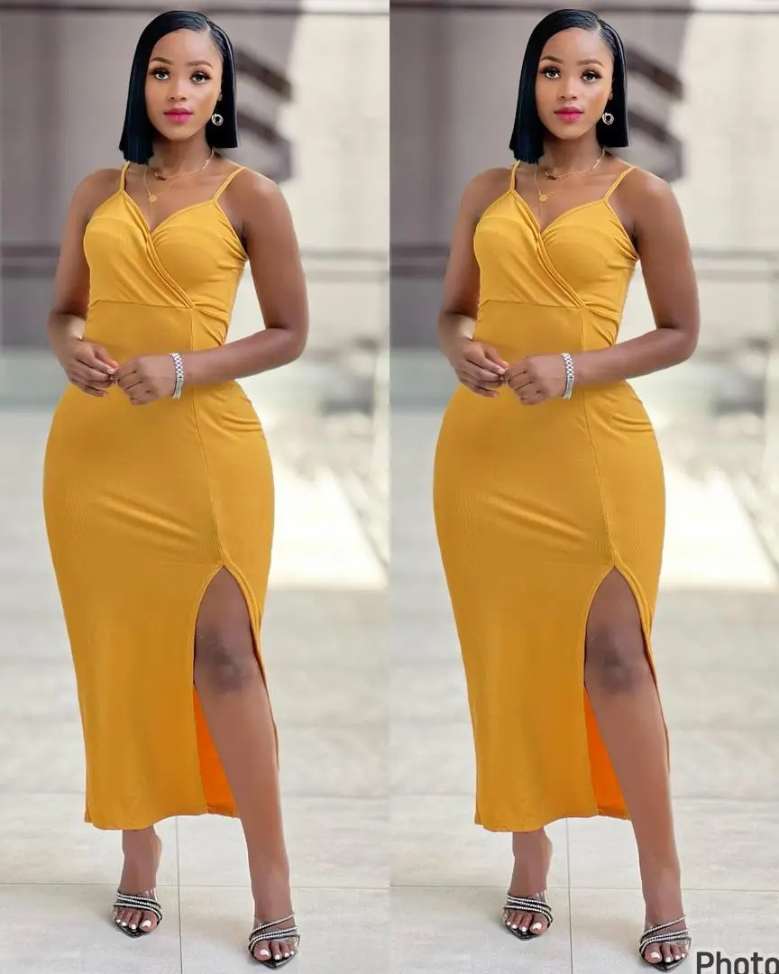 Bright Orange Long-Sleeved Button-Down Dress thumbnail 3