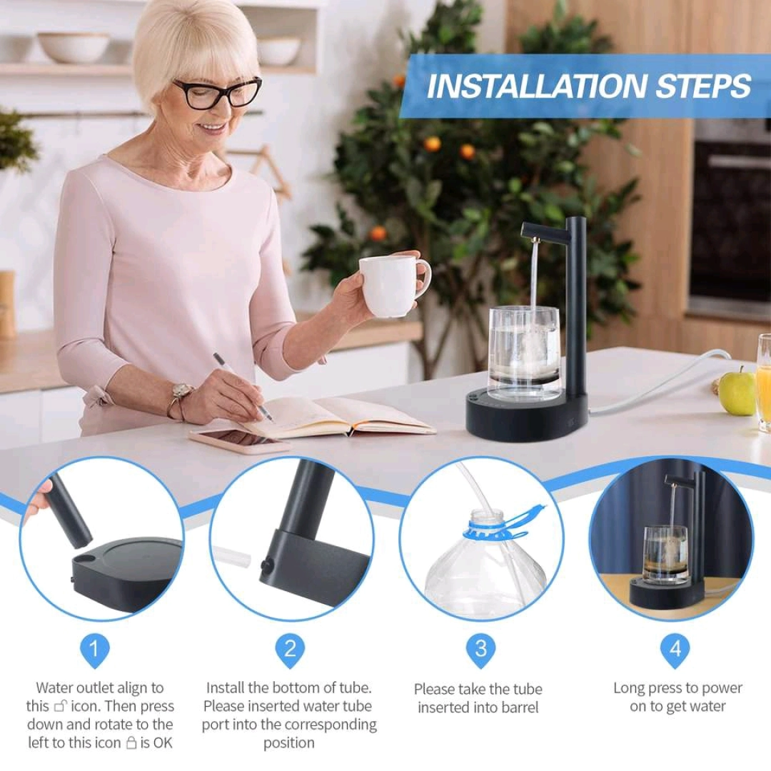 Smart Table Water Dispenser (Portable, USB Rechargeable) thumbnail 3