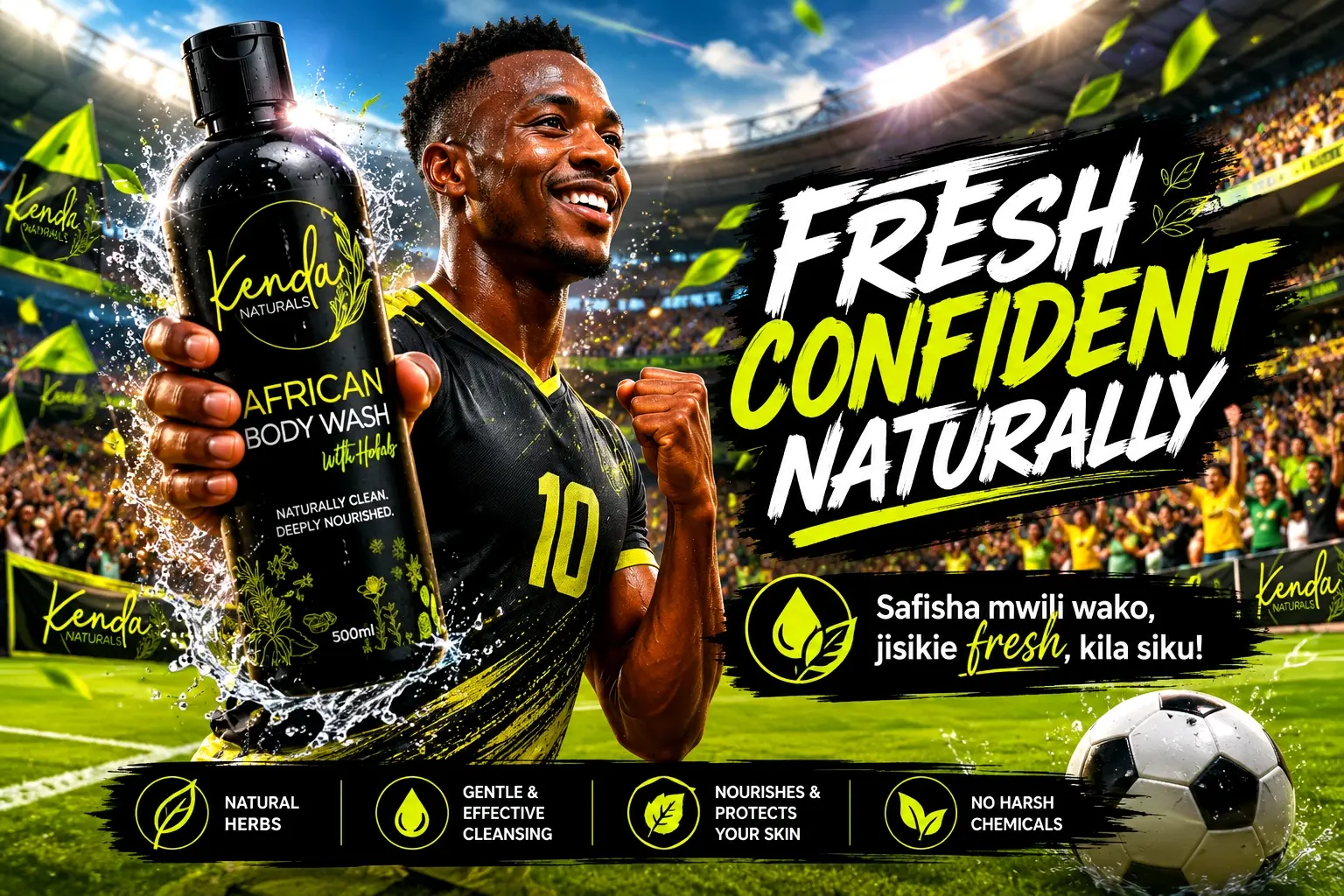 Kasuku African Body Wash with Herbs (500ml)