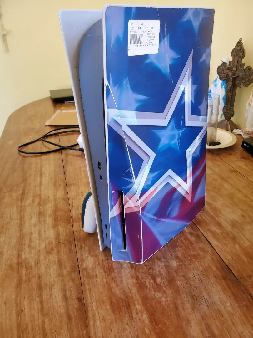 PS5 FAT Console Dallas Cowboys Custom Skin thumbnail 3