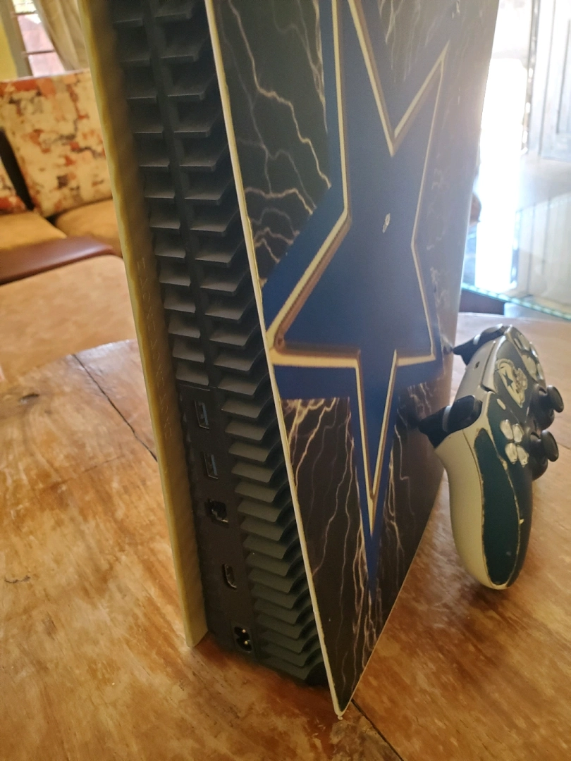 PS5 FAT Console Dallas Cowboys Custom Skin thumbnail 4