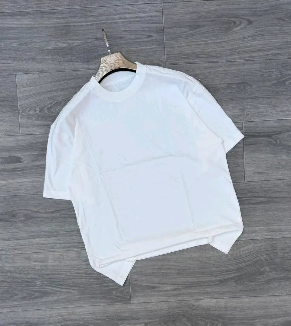 Pamba Halisi 100% T-Shirts (Nyeupe, Nyeusi, Kijani, Kahawia) thumbnail 3