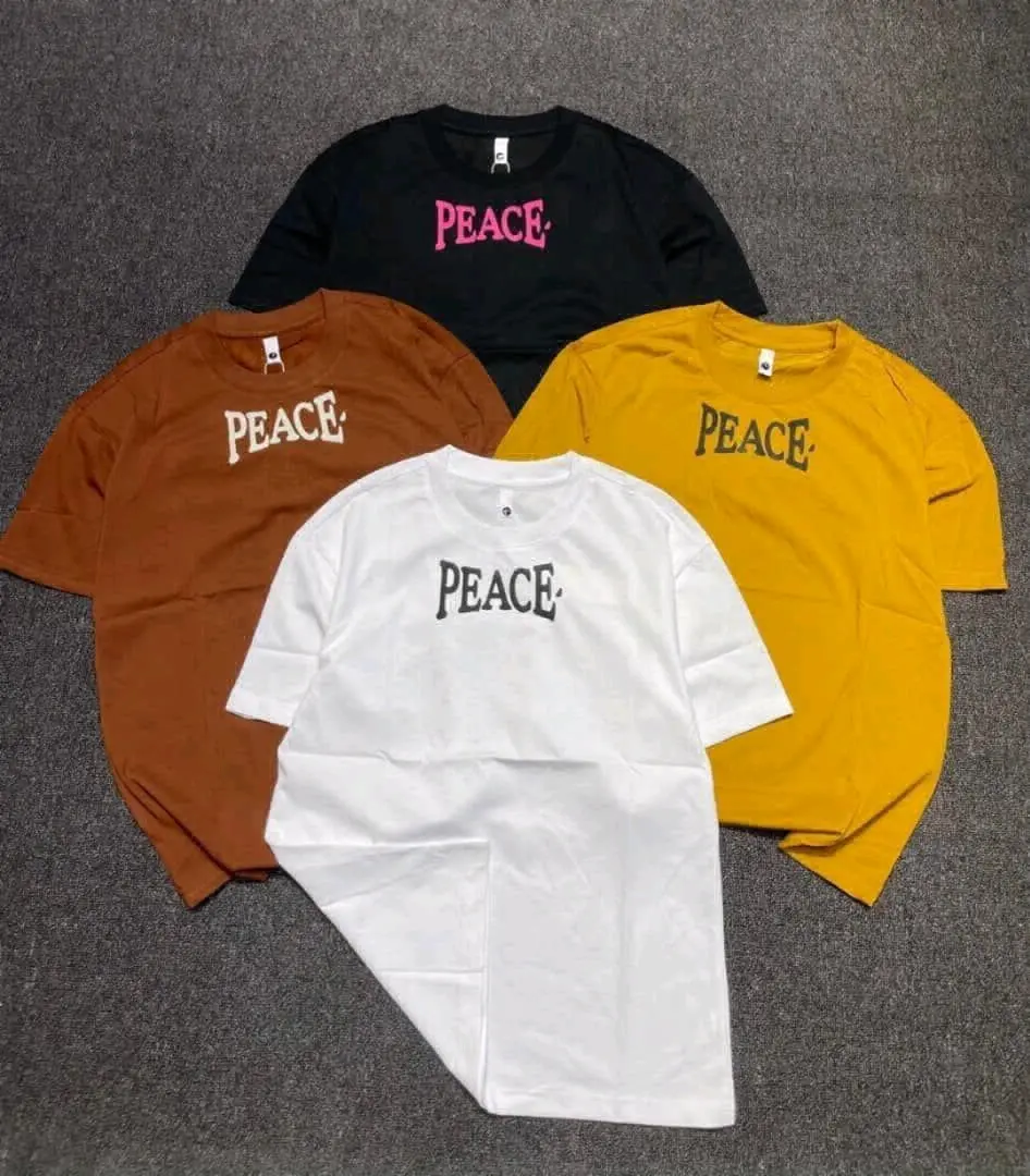 Pamba Halisi 100% T-Shirts (Nyeupe, Nyeusi, Kijani, Kahawia) thumbnail 6