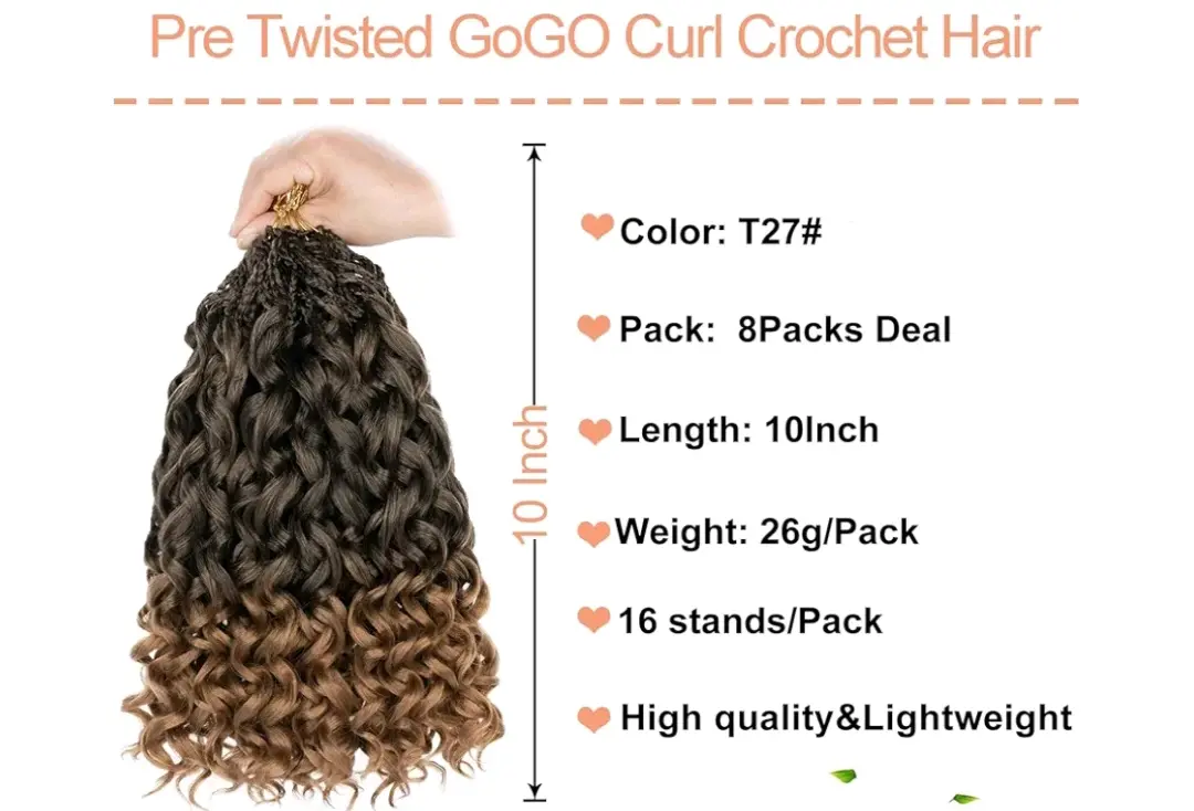 GoGo Curl Crochet Hair (7 Packs) thumbnail 2