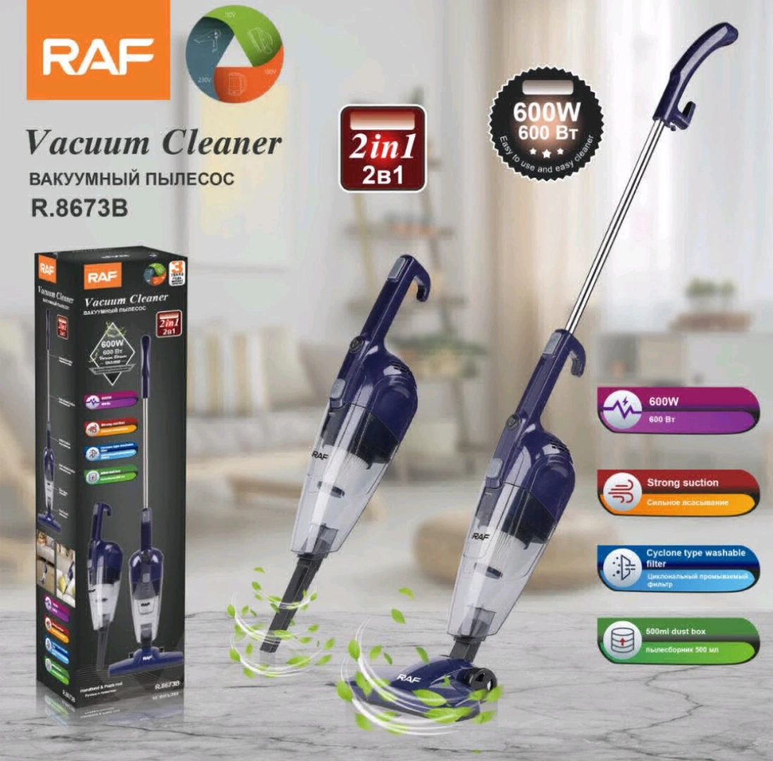 RAF R.8673B 2-in-1 Vacuum Cleaner 600W