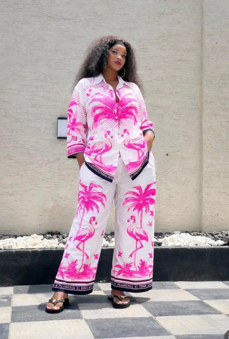 Women's Two-Piece Outfit (Flamingo Print) thumbnail 5