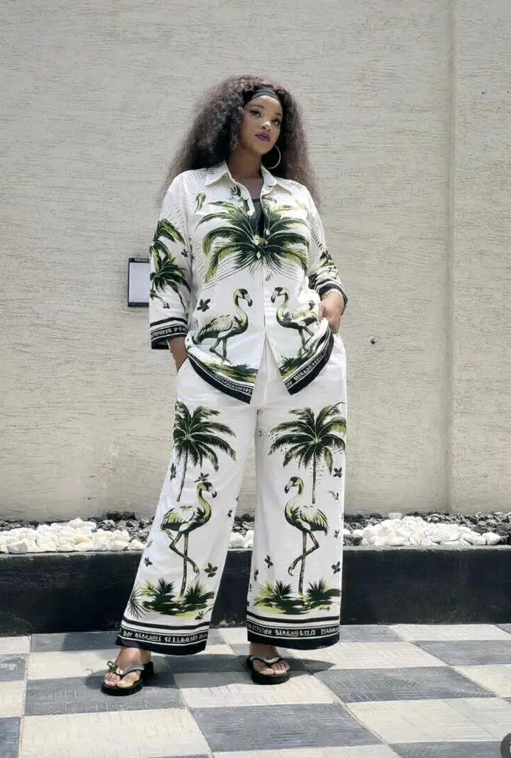 Women's Two-Piece Outfit (Flamingo Print) thumbnail 6