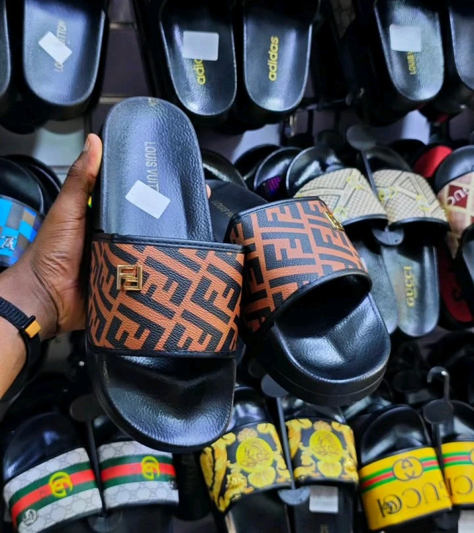 Black Slide Sandals Size 40-45 thumbnail 2