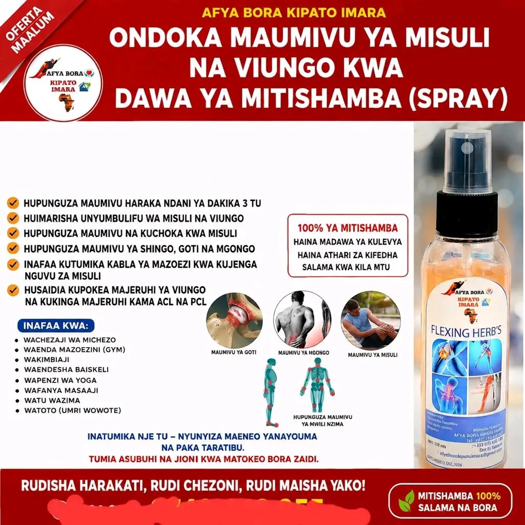 Flexing Herb's Herbal Pain Relief Spray