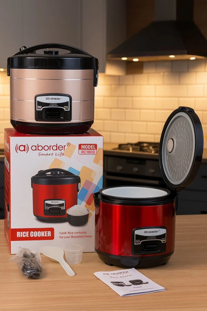Aborder Rice Cooker 1.8L (1.5Kg) - 1 Year Warranty