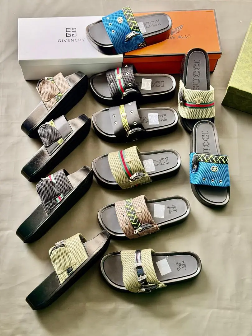 Men's Black Quality Sandals Size 40-45 thumbnail 3