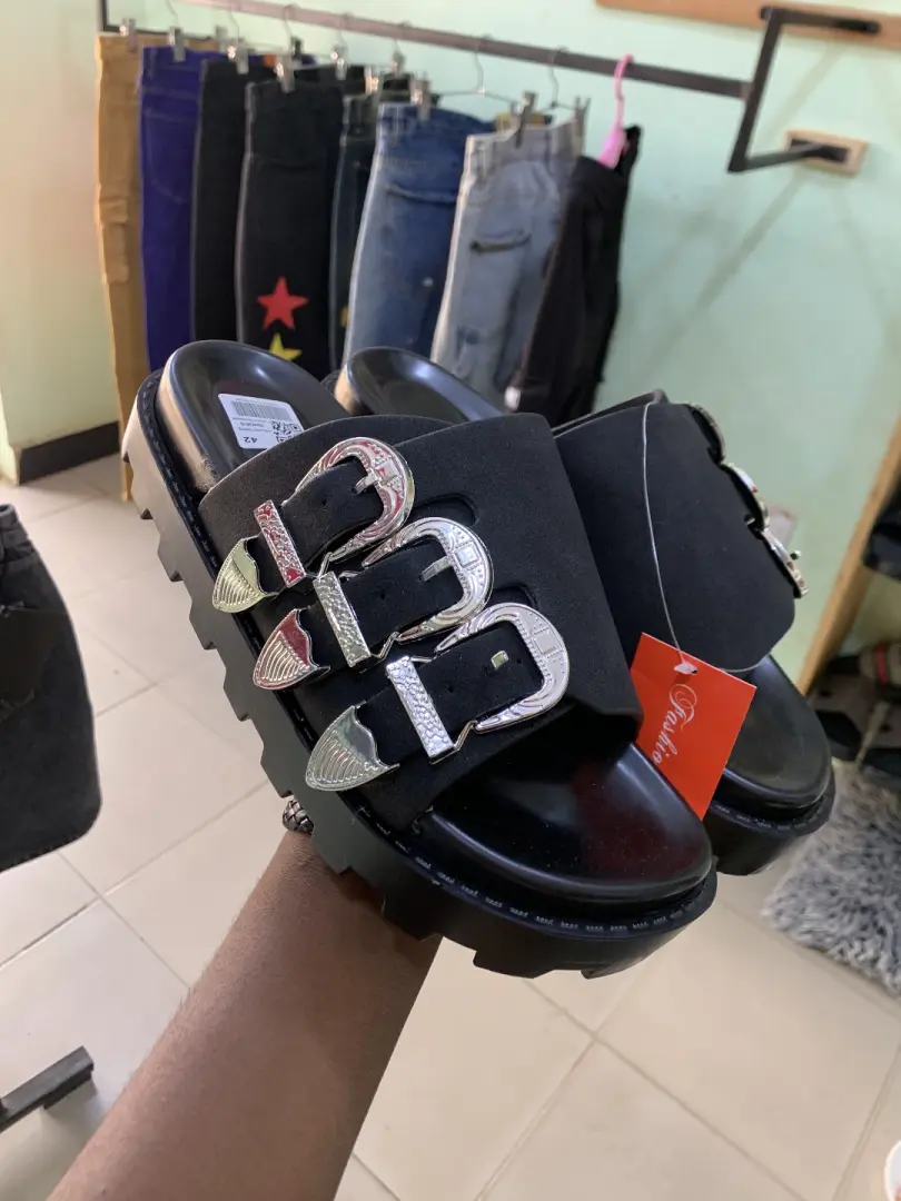 Men's Black Quality Sandals Size 40-45 thumbnail 5
