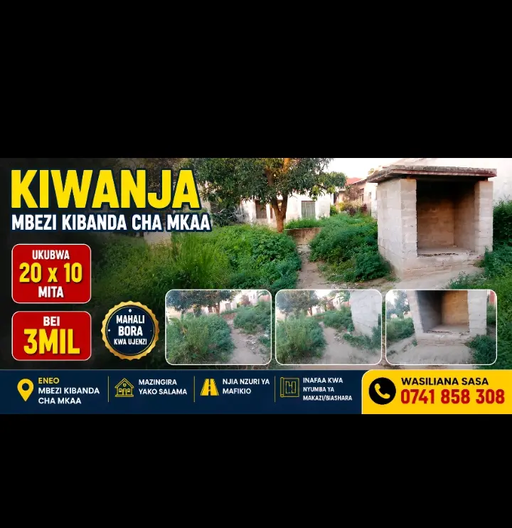 Viwanja vya bei nafuu Goba na Mbezi