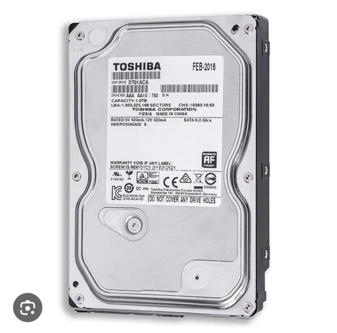 Toshiba Internal HDD 1.0TB SATA Drive