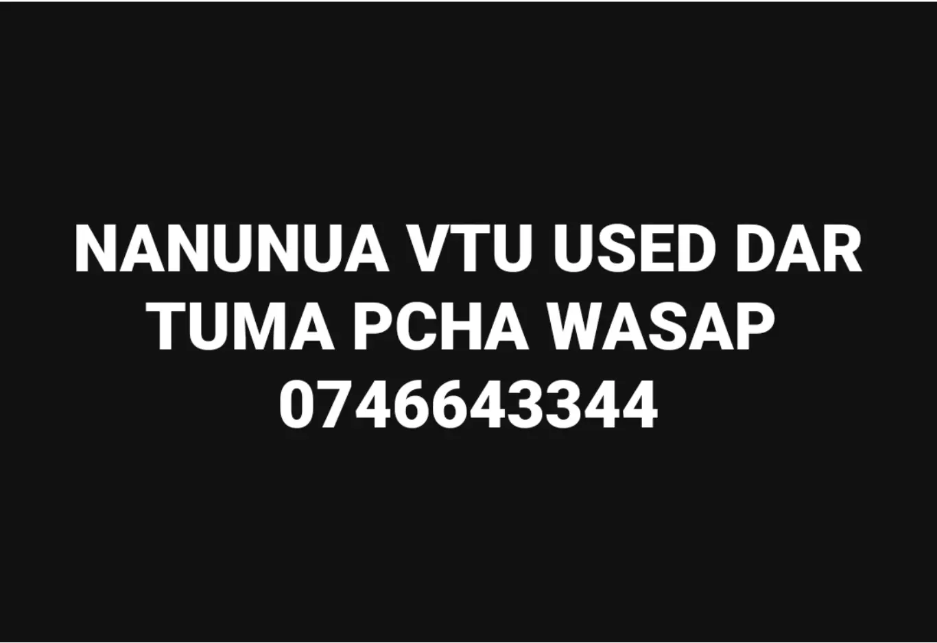 Nanunua Vitu Used Dar (Ubungo)