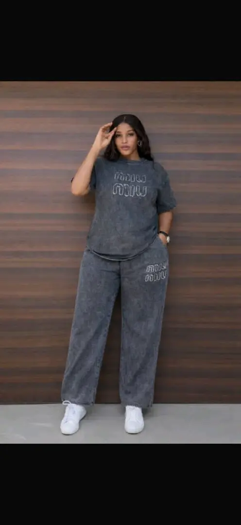 Miu Miu Two-Piece Denim Set