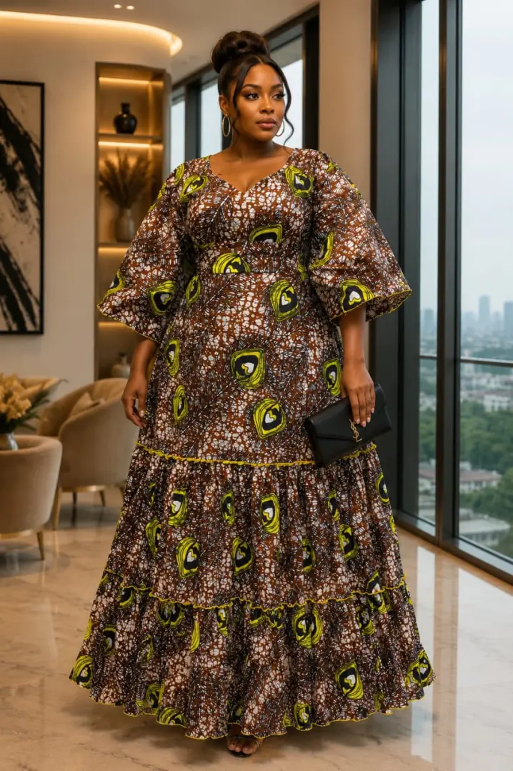 Kitenge Maxi Dresses za Kisasa