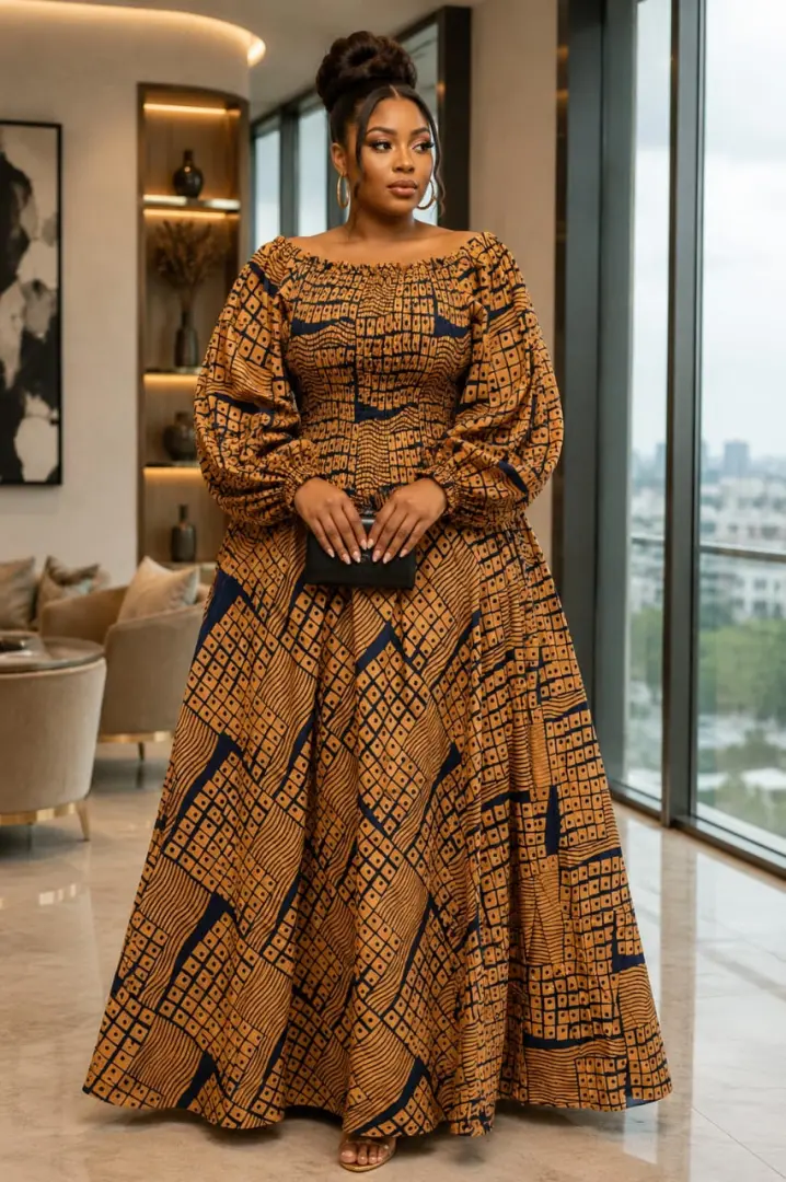 Kitenge Maxi Dresses za Kisasa thumbnail 2