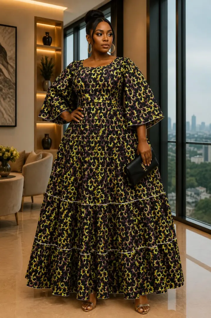 Kitenge Maxi Dresses za Kisasa thumbnail 6