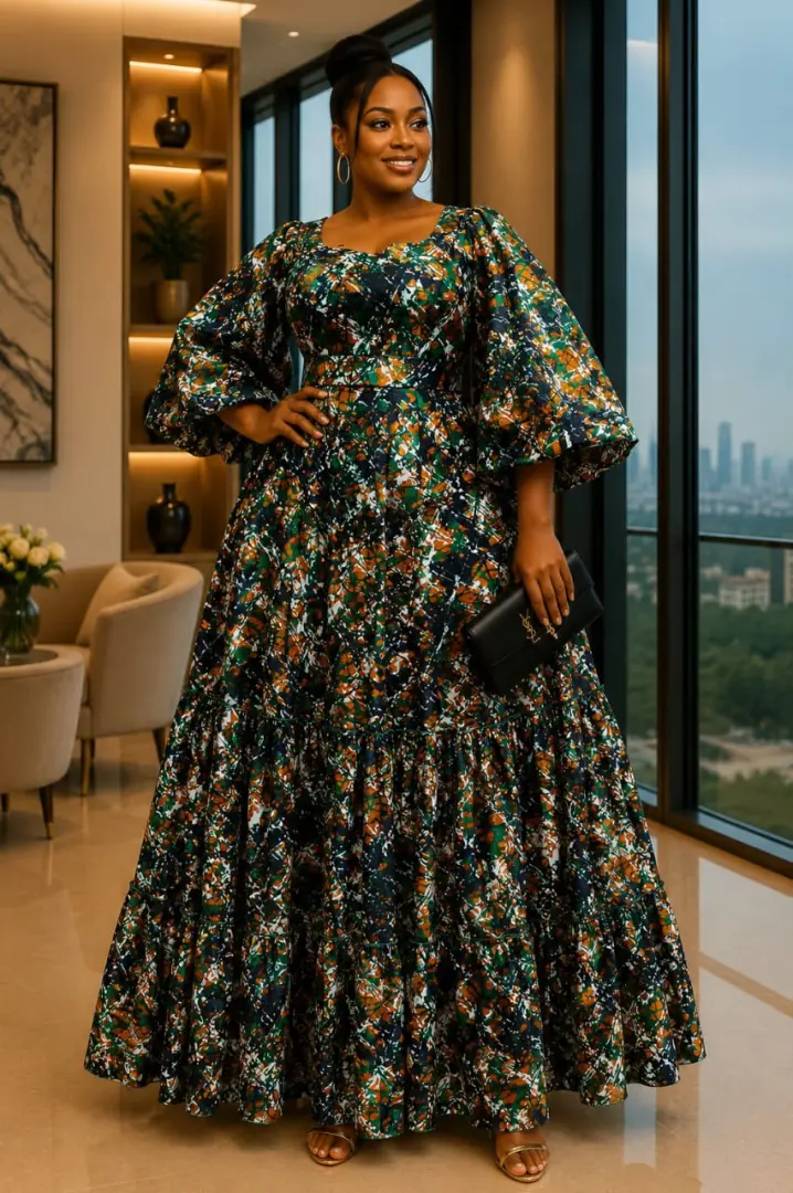 Kitenge Maxi Dresses za Kisasa thumbnail 7