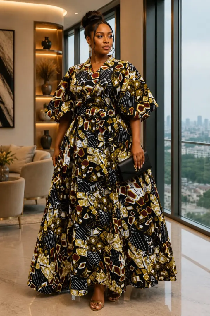 Kitenge Maxi Dresses za Kisasa thumbnail 9