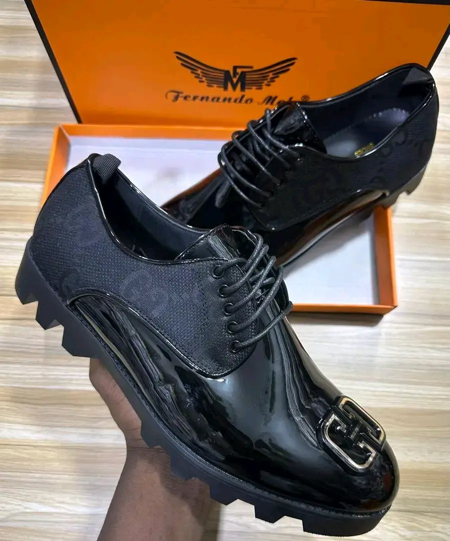 Fernando Melo Men's Black Formal Shoes thumbnail 4