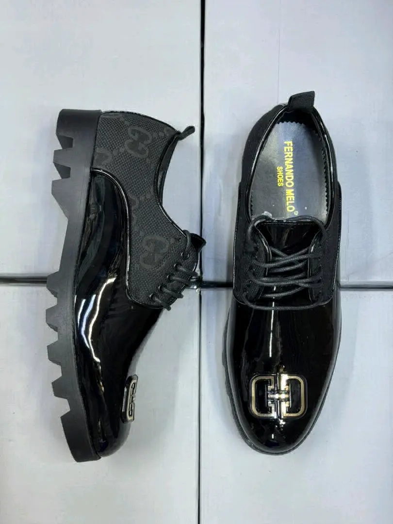 Fernando Melo Men's Black Formal Shoes thumbnail 5