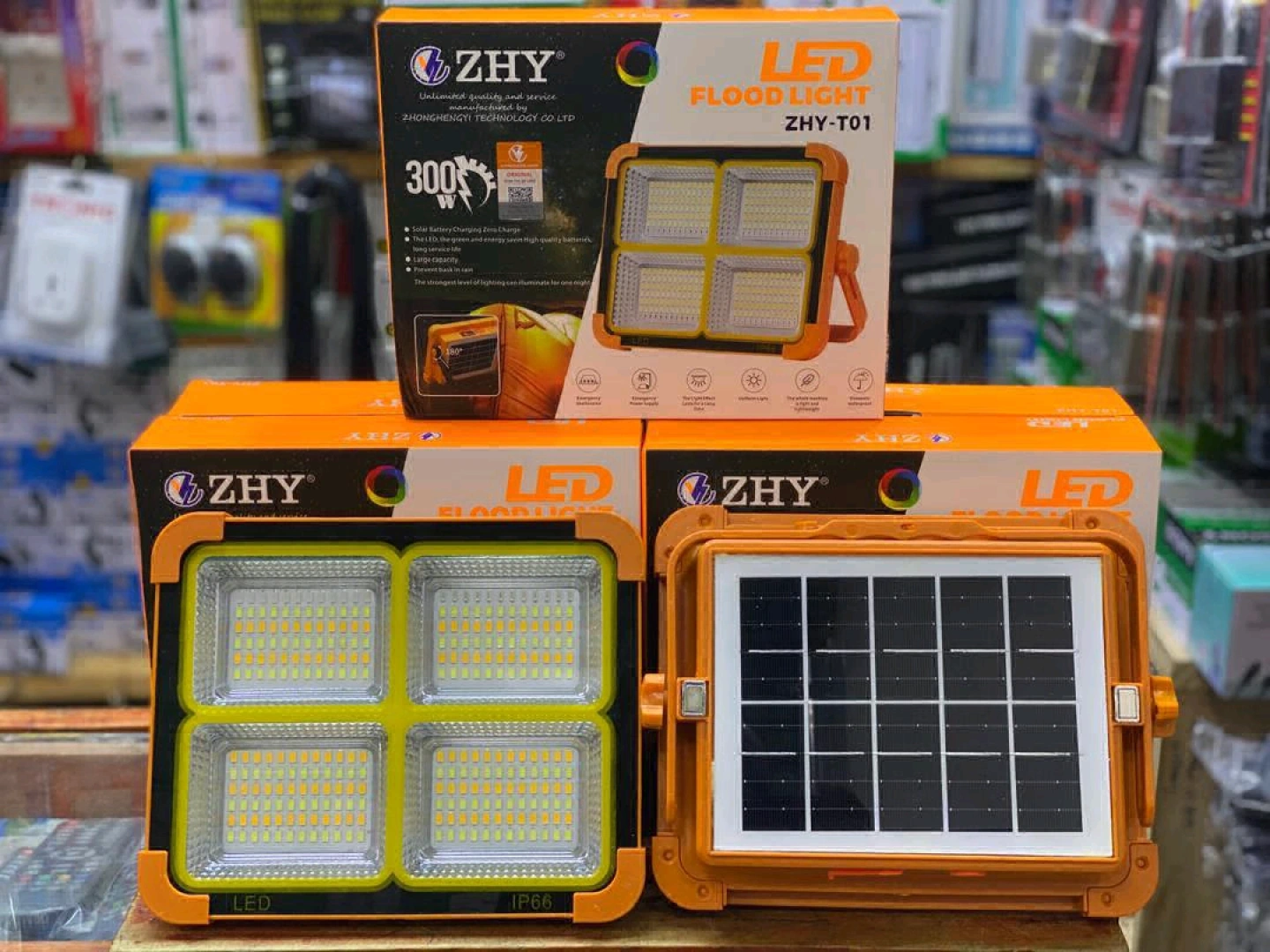ZHY LED Solar Rechargeable Flood Light (ZHY-T01)