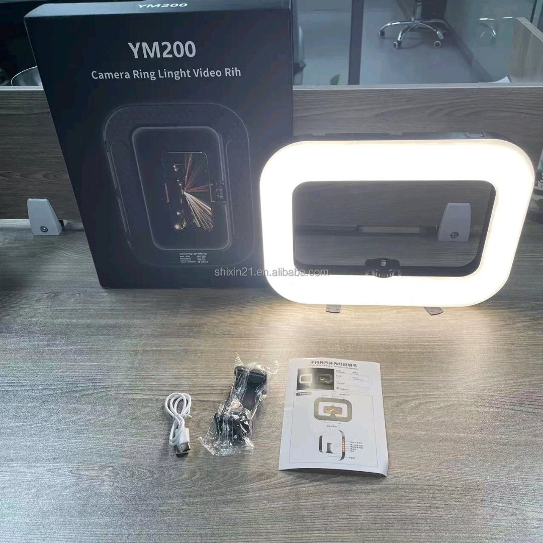 YM200 Rechargeable Camera Ring Light Video Rig