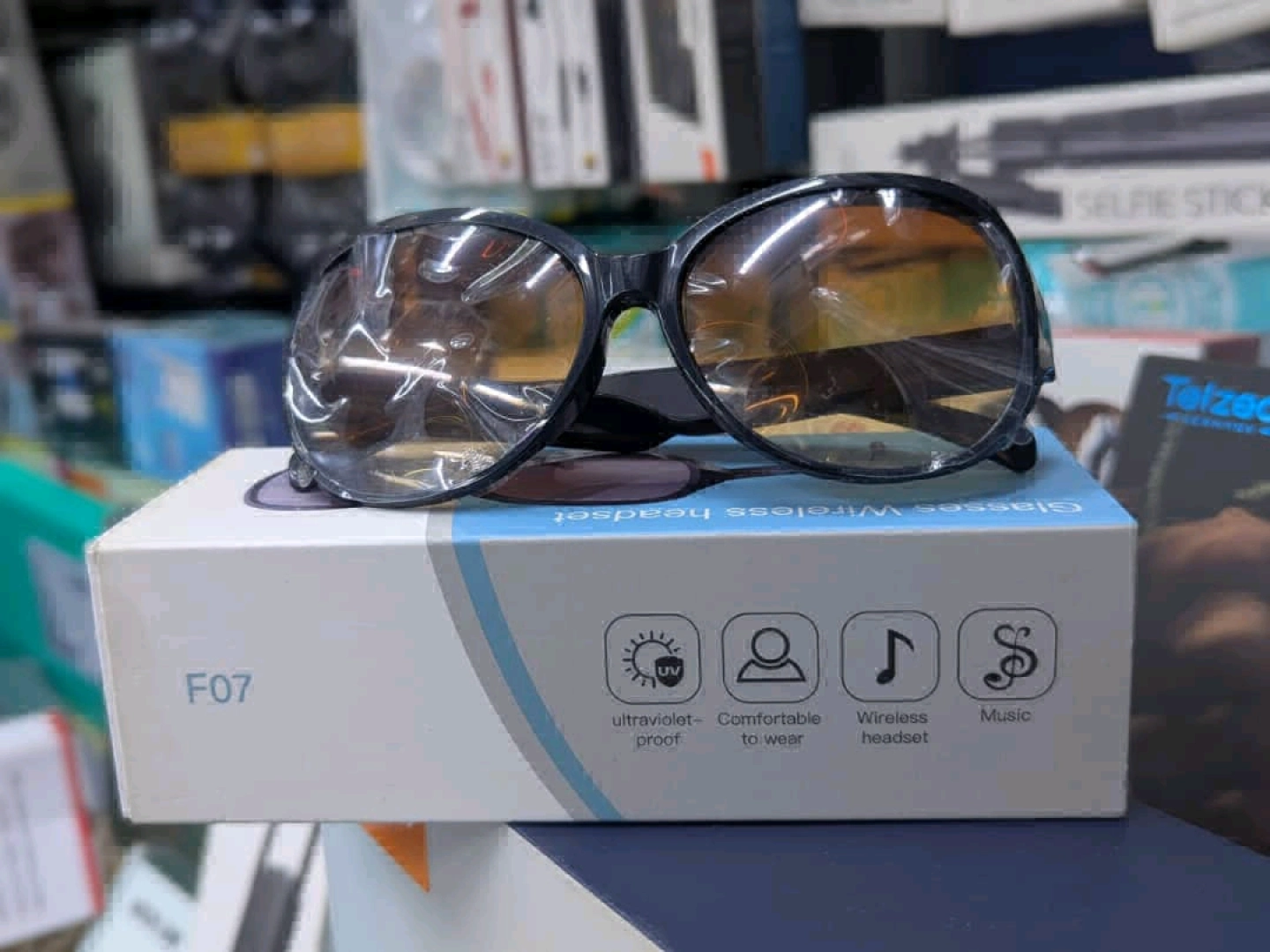 F07 Smart Glasses Wireless Headset Bluetooth Sunglasses