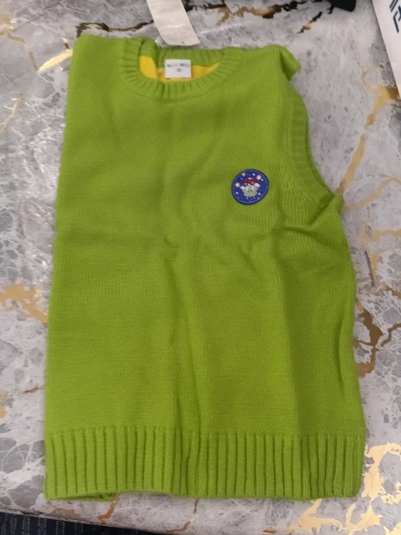 Lime Green Kids' Knitted Sweater thumbnail 2