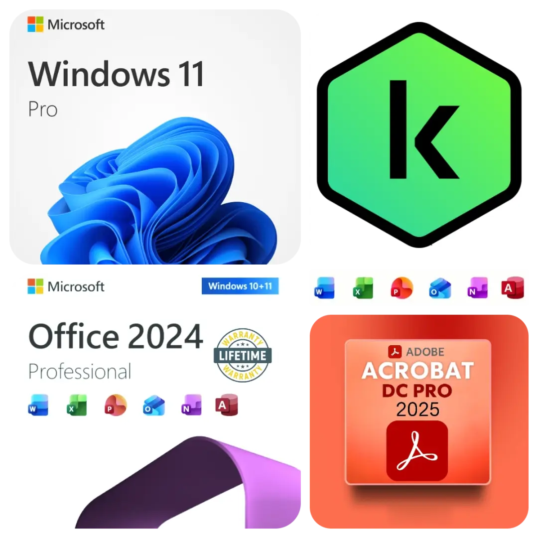 Windows 11 Professional + Microsoft Office 2024 + Kaspersky