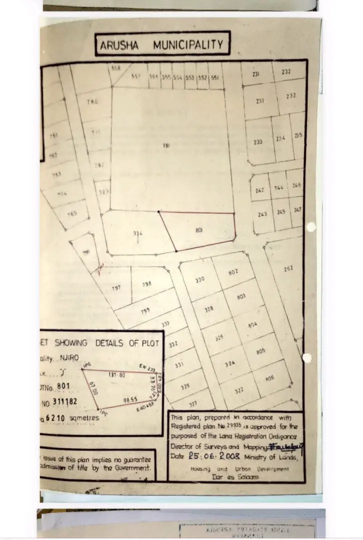 Land for Sale in Njiro, Arusha (1.5 Acres)