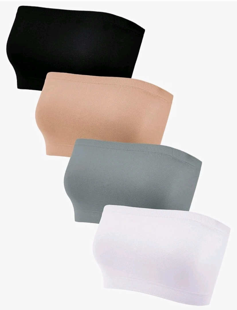Brand New Women's Tube Tops / Bandeau Bras (4 Pcs)