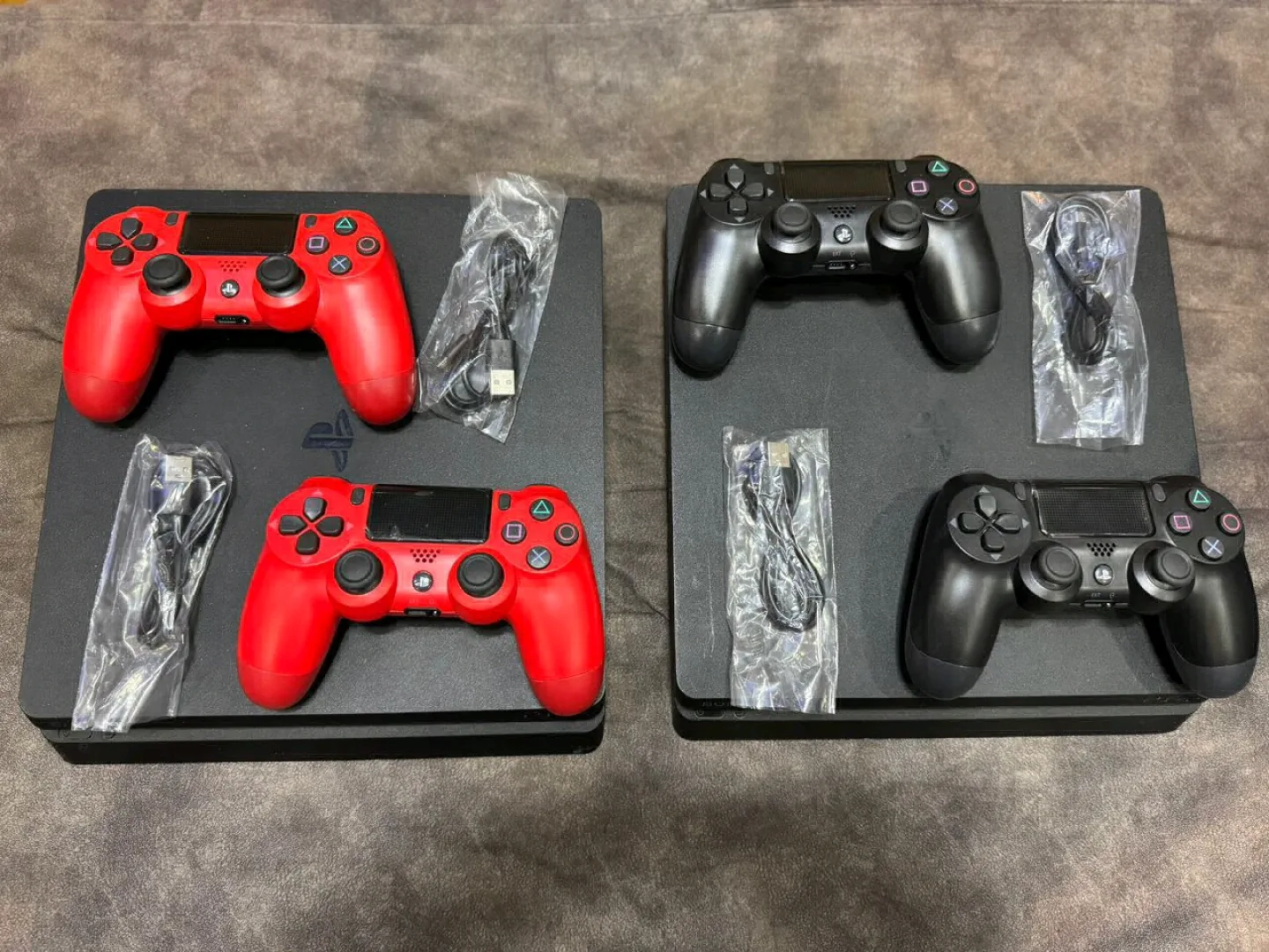Used Sony PS4 Slim 500GB Console with 2 Controllers and 5 Games