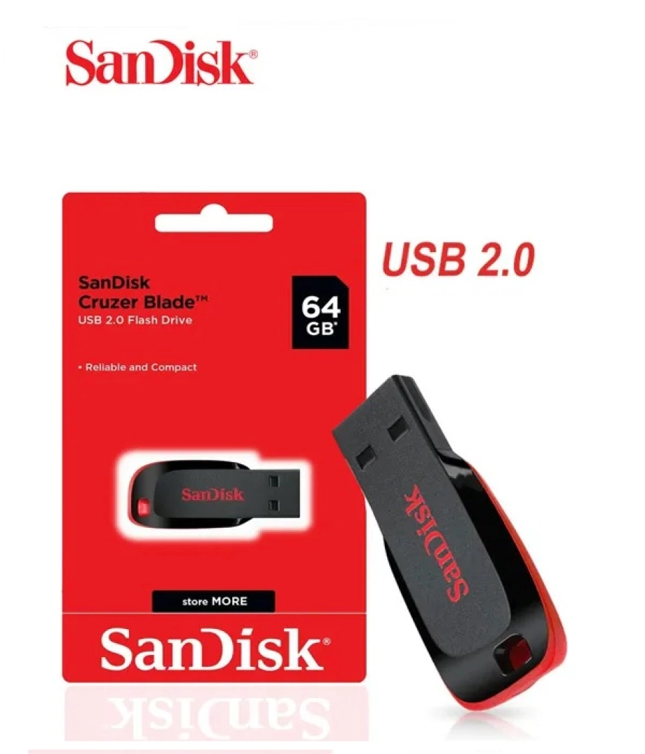 SanDisk Cruzer Blade USB Flash Drive 64GB