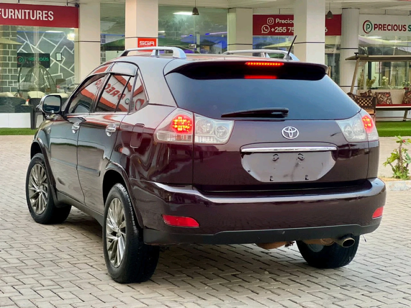 2007 Toyota Harrier Dark Red thumbnail 5