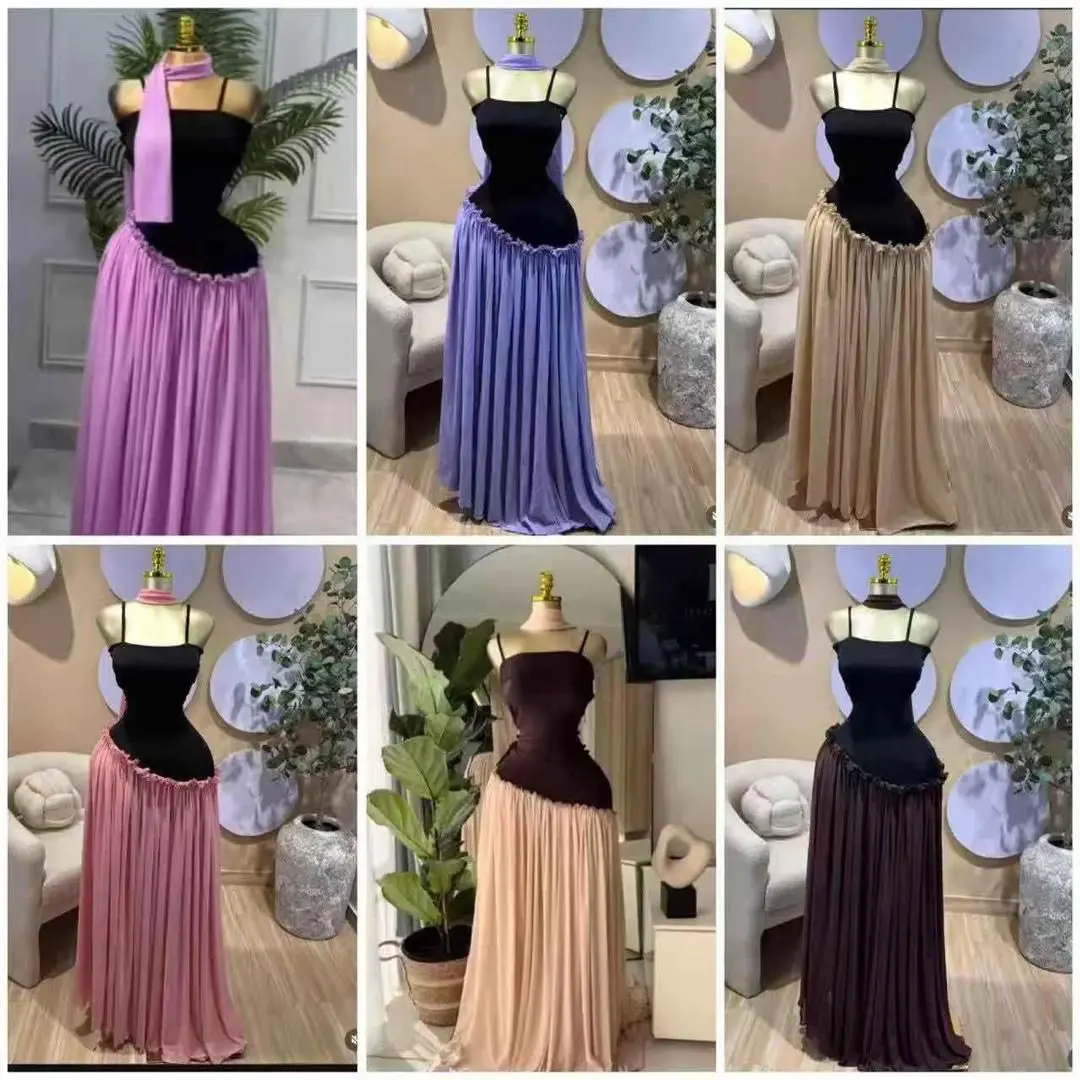 Long Dress Free Size kwa Rangi Tofauti