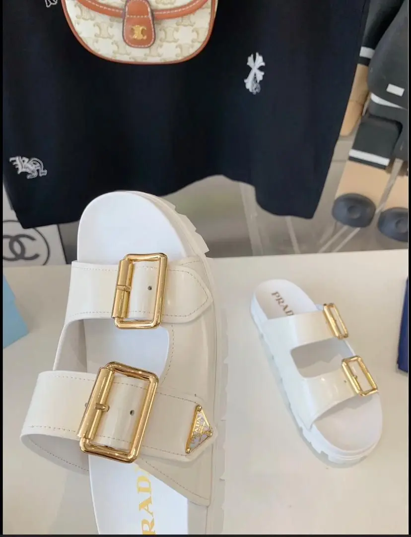 Prada Slide Sandals New Stock thumbnail 3