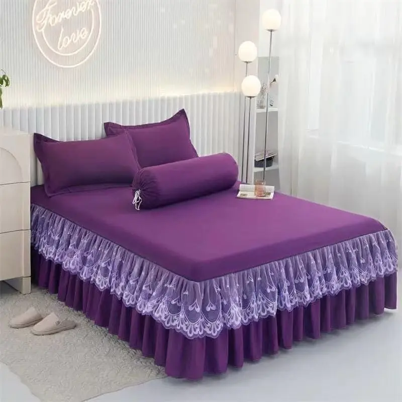 Bedskirt & 3 Pillowcases (Foronya 3)