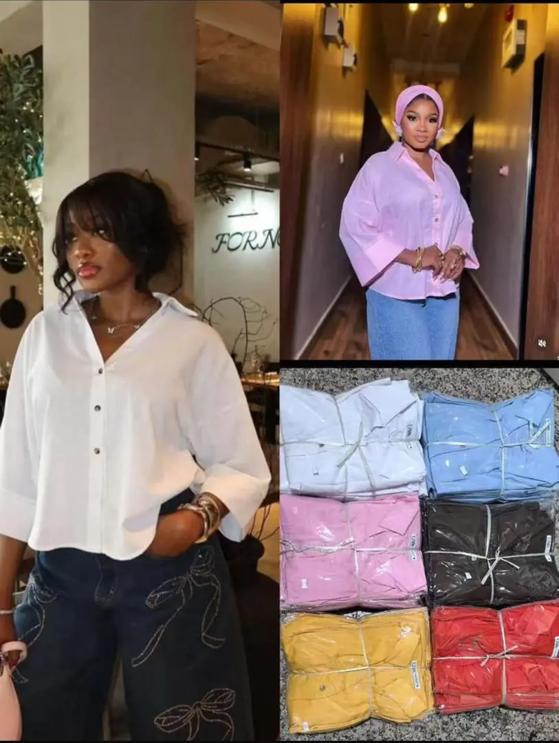 Yellow Free Size Women's Shirt thumbnail 4