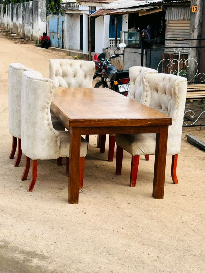Mninga Wooden Dining Table with 5 Chairs