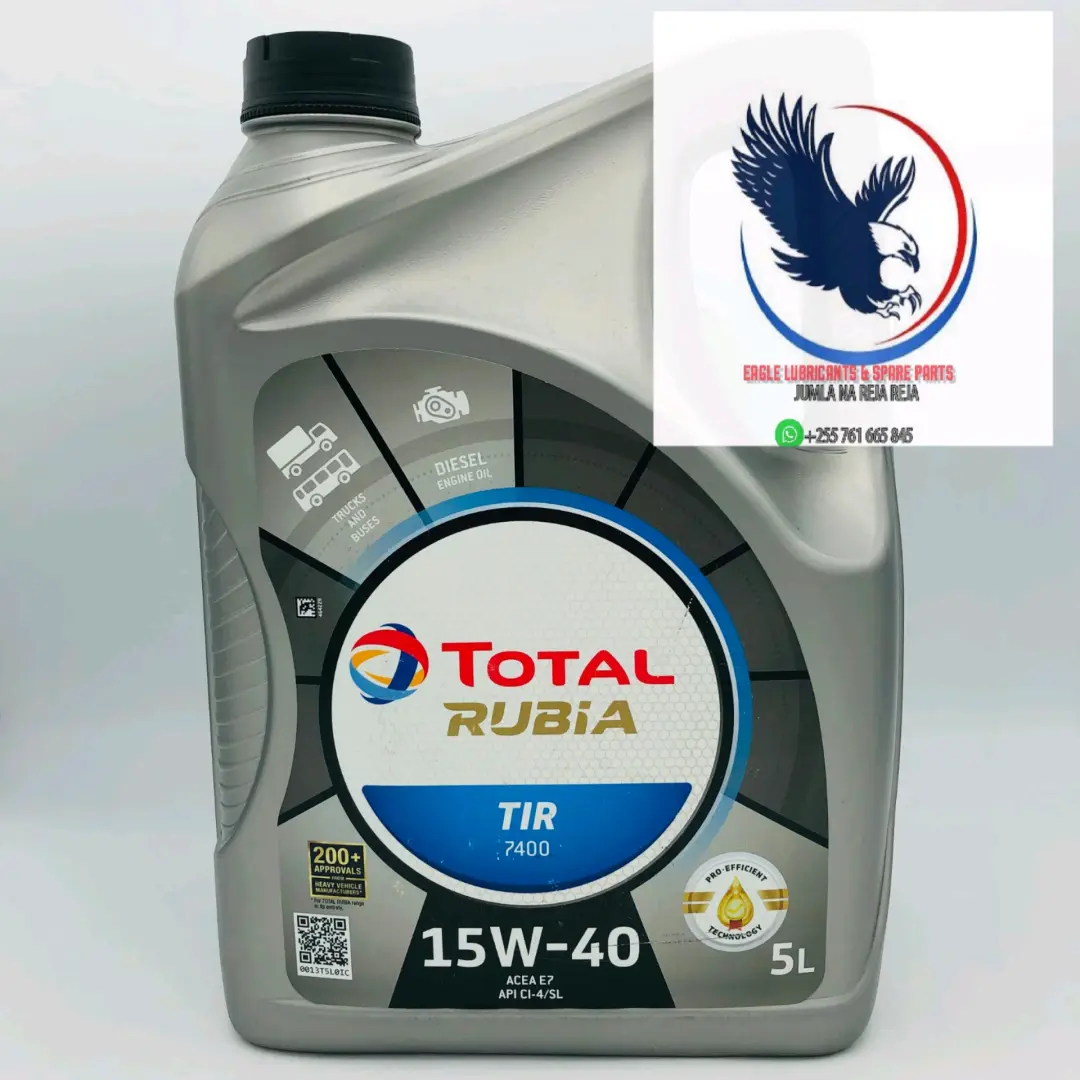 TOTAL RUBIA TIR 15W-40 Diesel Engine Oil 5L