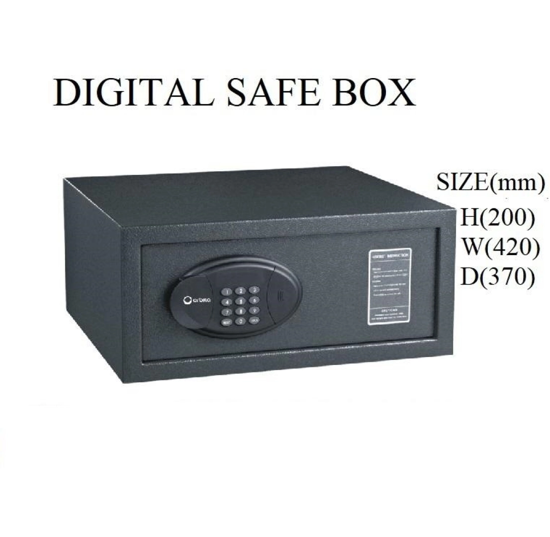 Black Digital Safe Box with Keypad