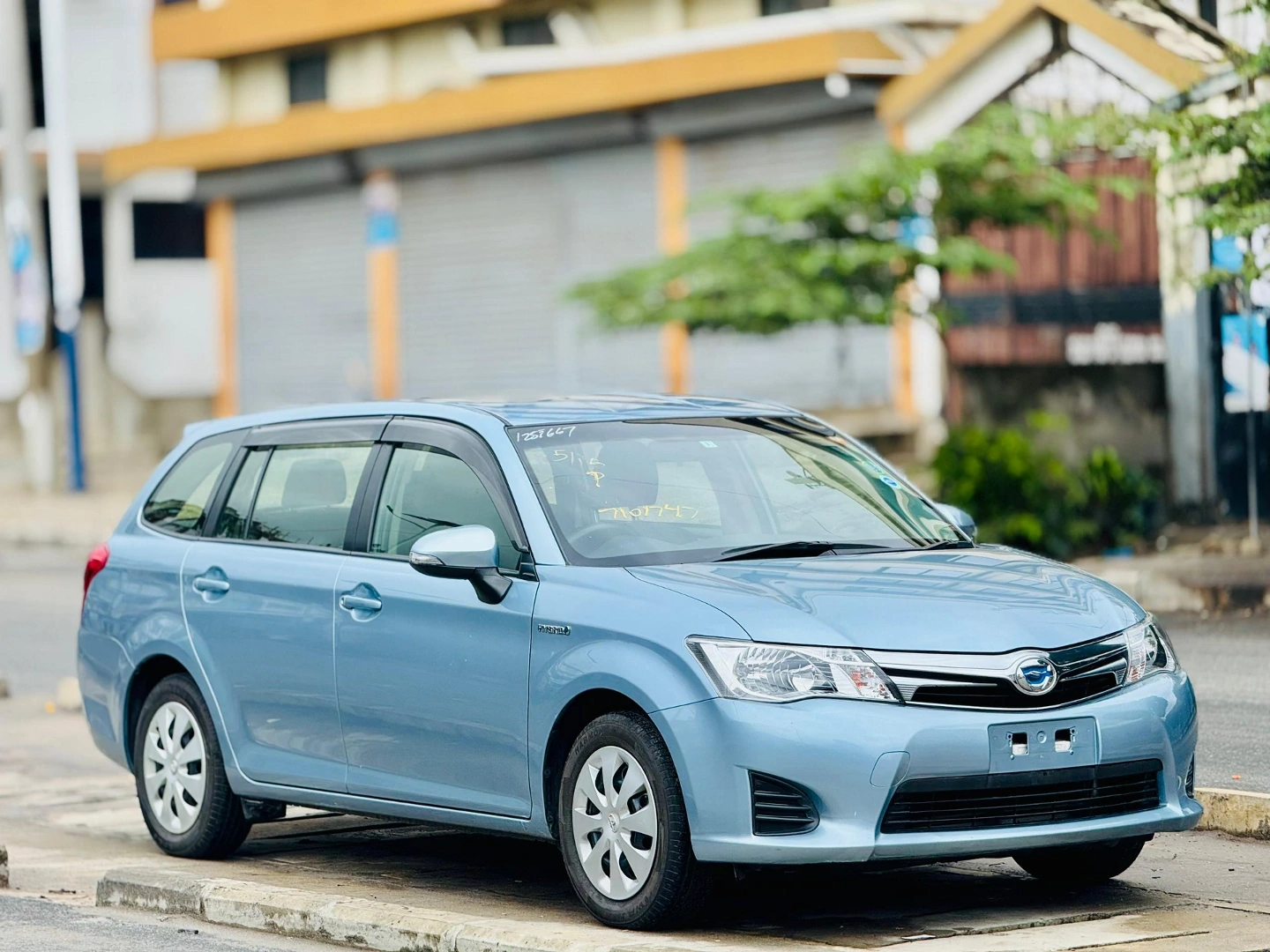 Toyota Corolla Fielder 2015 Light Blue thumbnail 2